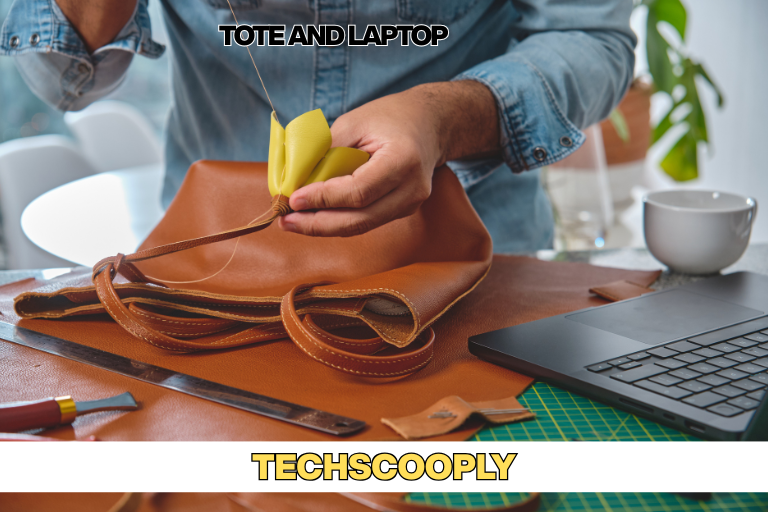 tote and laptop