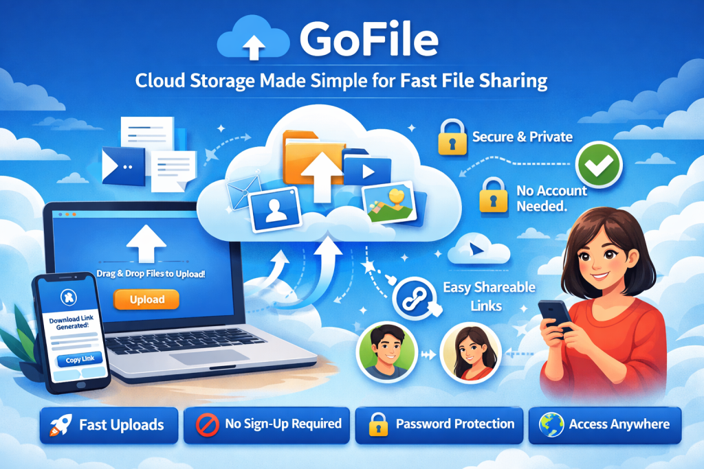 GoFile – Cloud Storage Made Simple for Fast File Sharing
